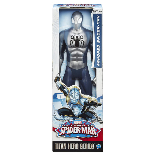 Marvel Armored Spider-Man figure side view ideal for dynamic poses and display.