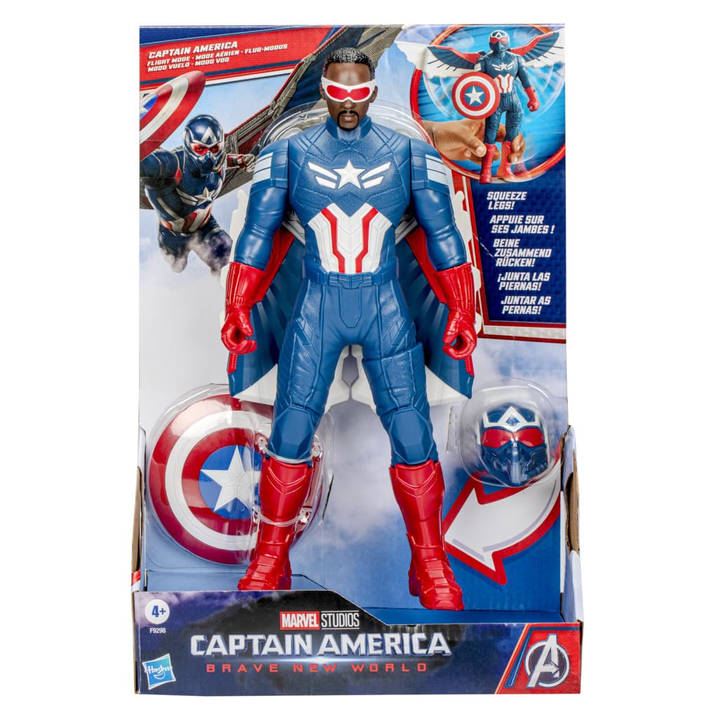 Marvel Avengers Captain America 9-inch toy for portable hero adventures.