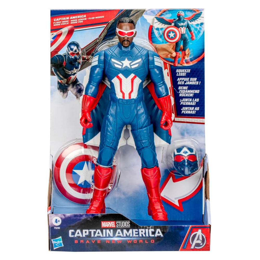 Marvel Avengers Captain America 9-inch toy for portable hero adventures.