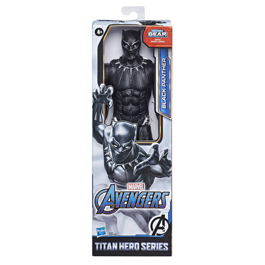 Marvel Avengers Titan Hero Black Panther claws-swing pose supports action play