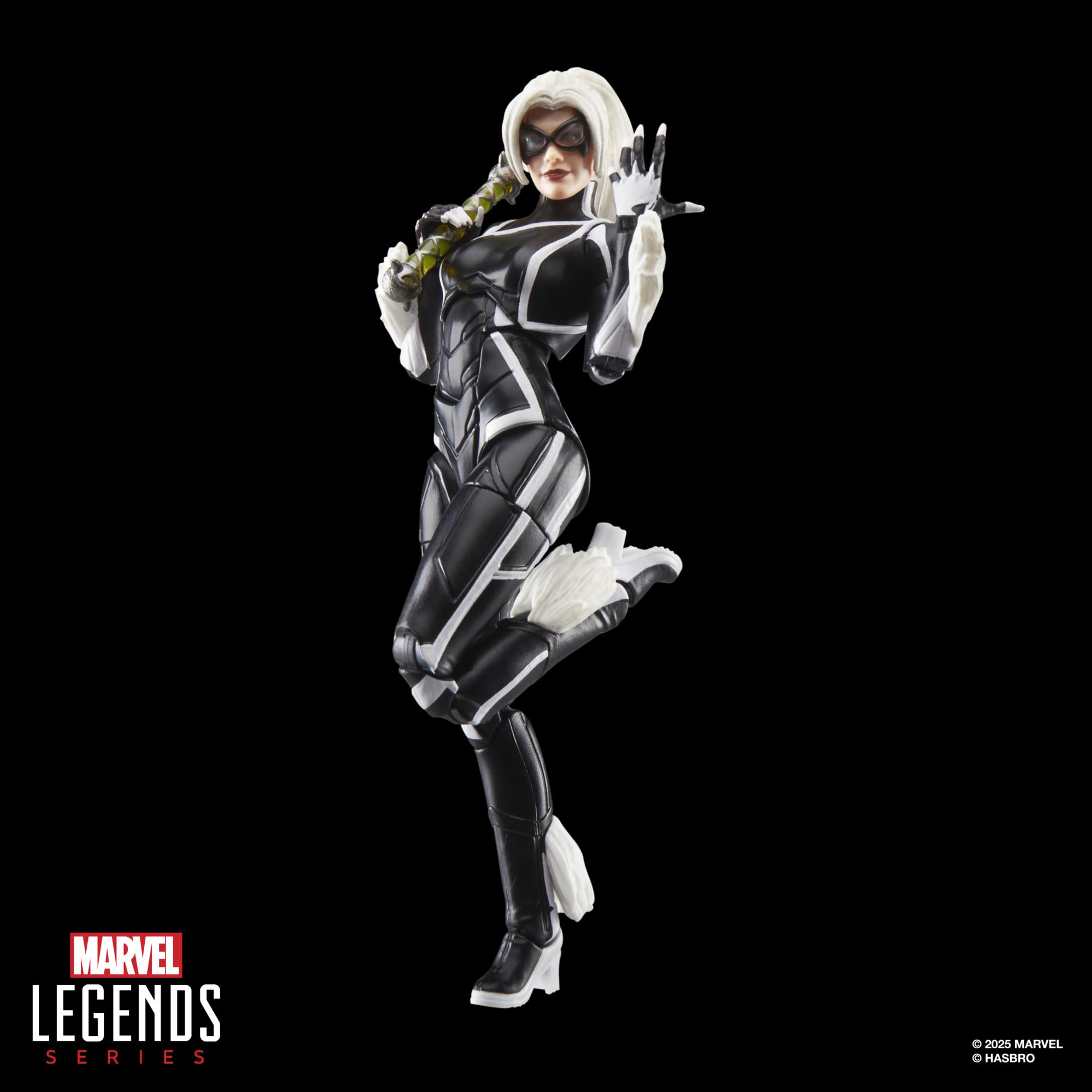 Marvel Black Cat Gamerverses articulation points enable dynamic posing.