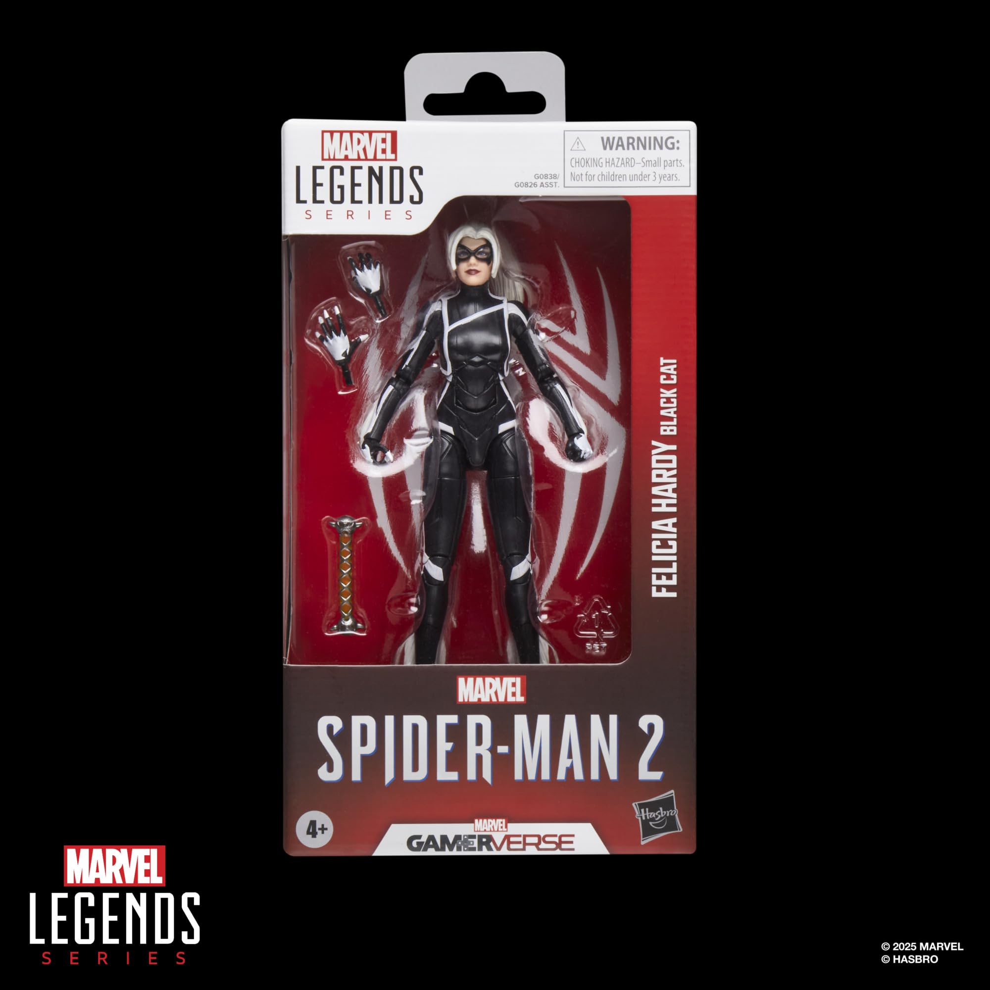 Marvel Black Cat Gamerverses face detail highlights premium deco.