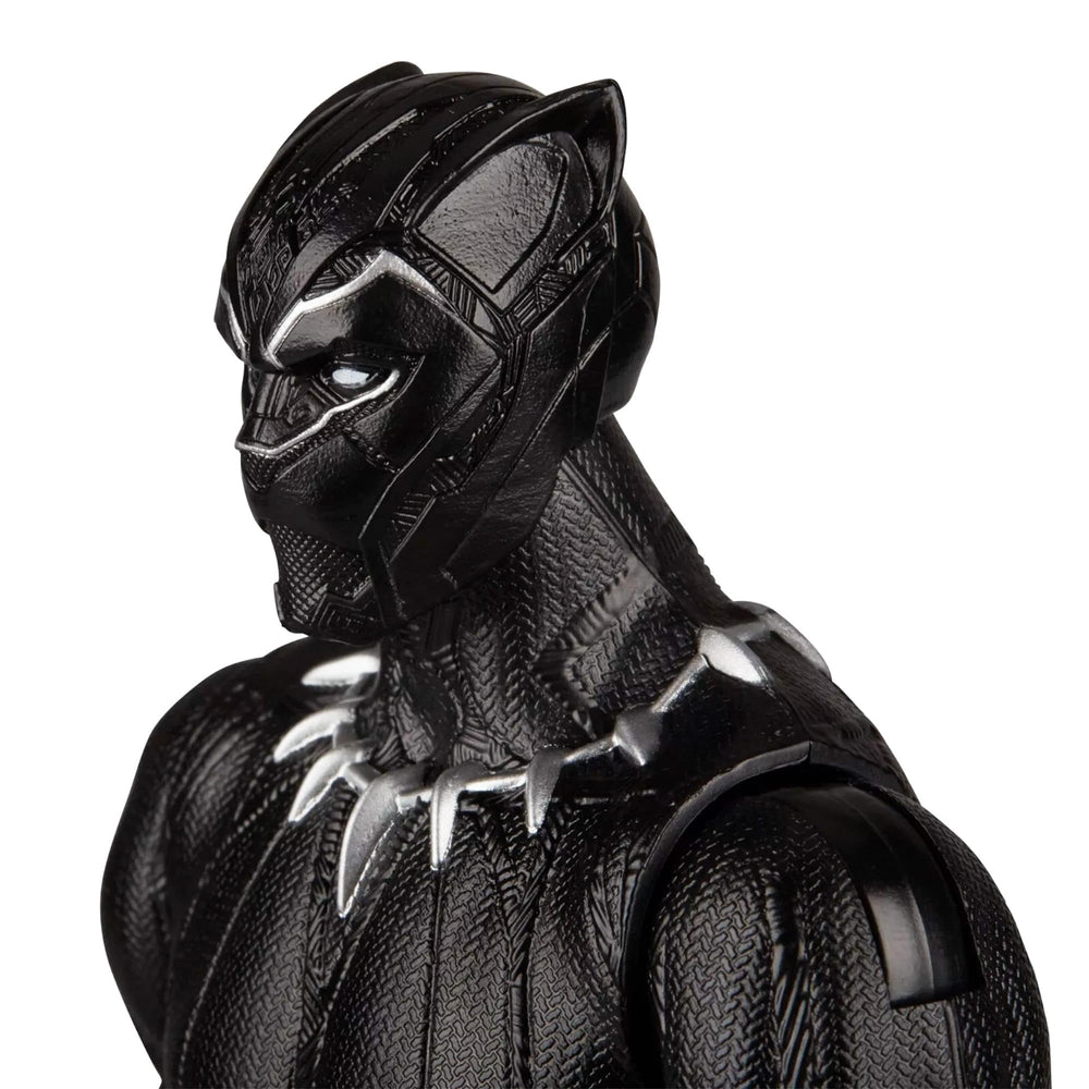 Marvel Black Panther Titan Hero 12-inch figure for ages 4 and up, ready for adventures.