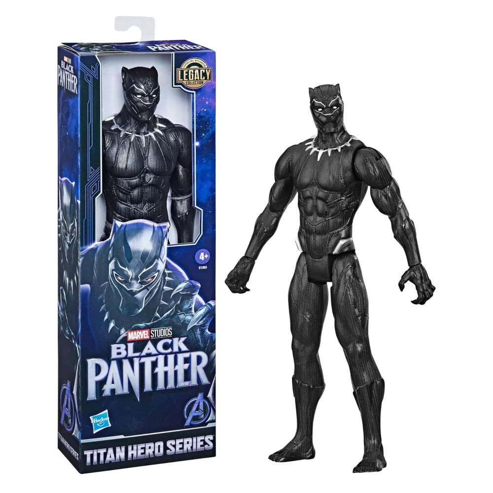 Marvel Black Panther Titan Hero 12-inch armor detail showcases the suit design.