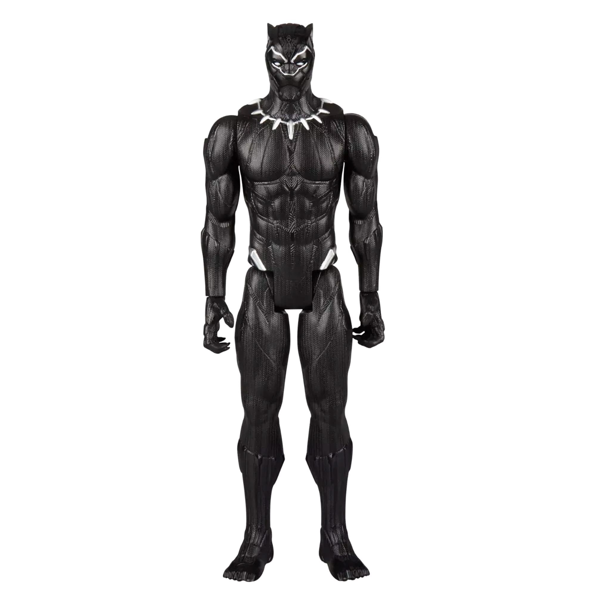 Marvel Black Panther Titan Hero 12-inch Power FX port enables interactive sounds.