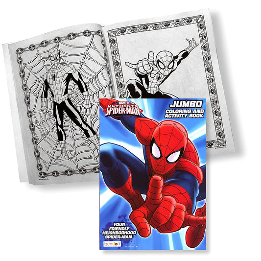 Marvel wristband included for kid-sized superhero adventures during coloring.