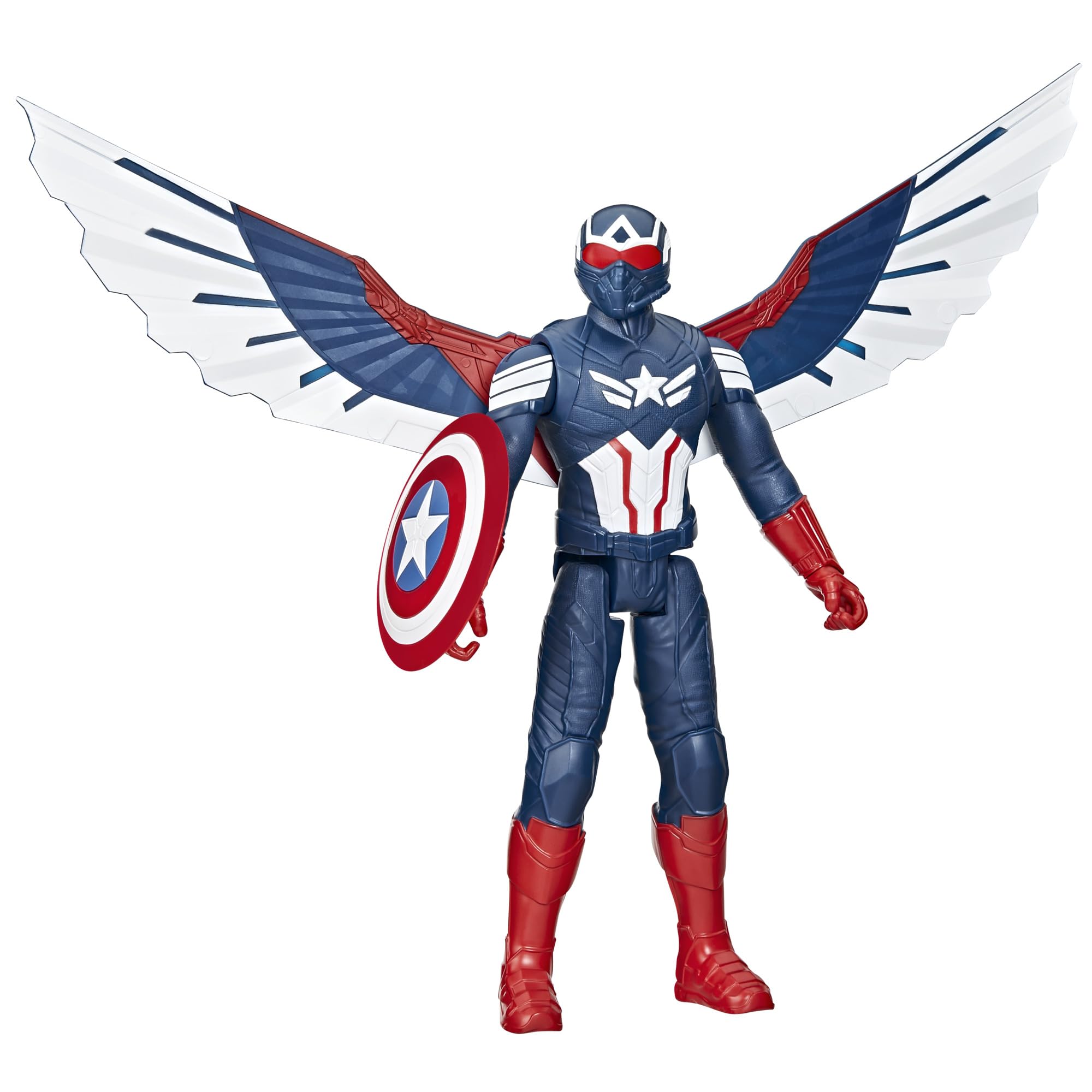 Marvel Captain America deluxe figure in dynamic pose for imaginative hero play