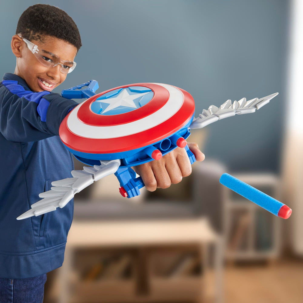 Three Nerf darts included, ready for launch with the Skyshot Blaster.