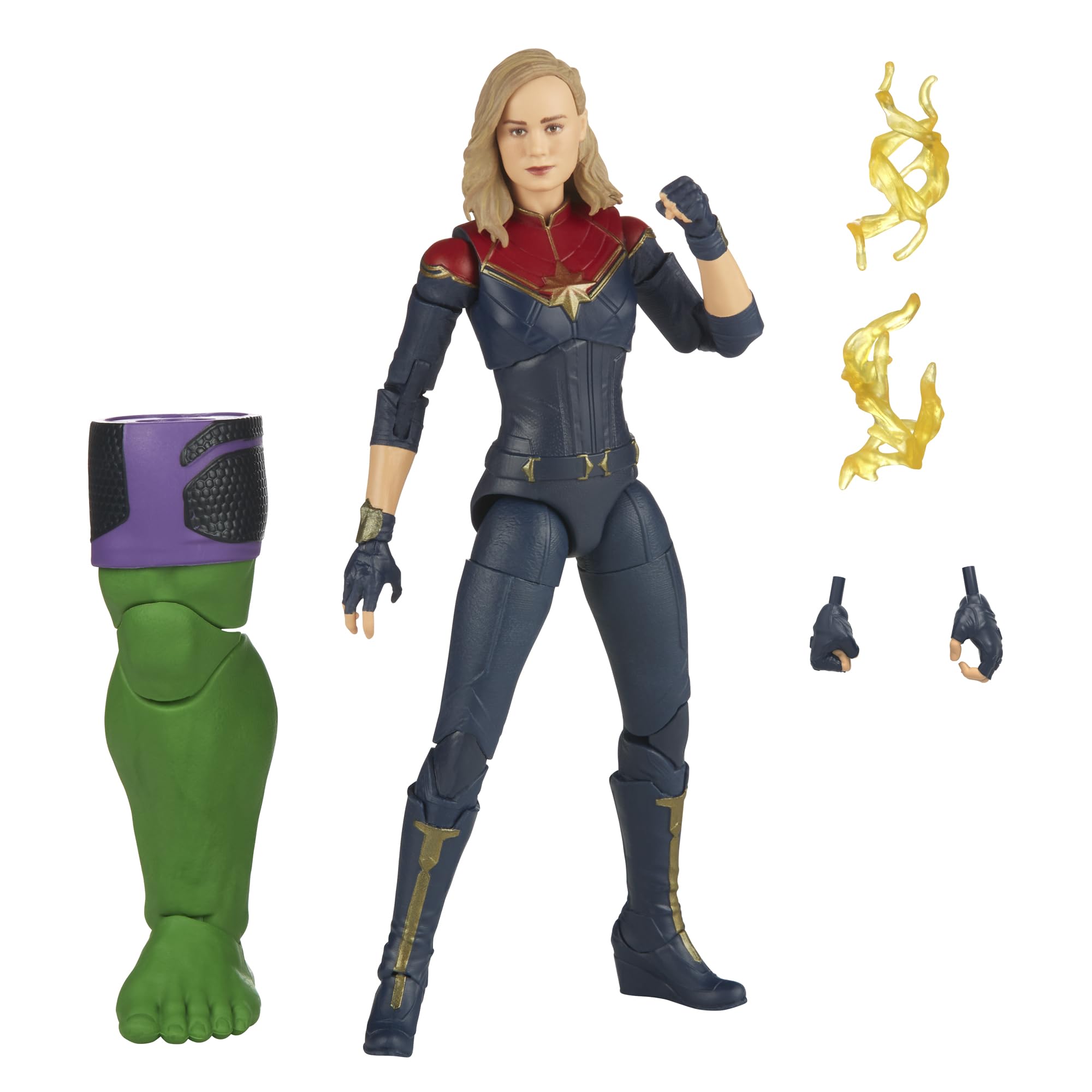 Marvel Captain Marvel 6-inch figure front view for dynamic display poses