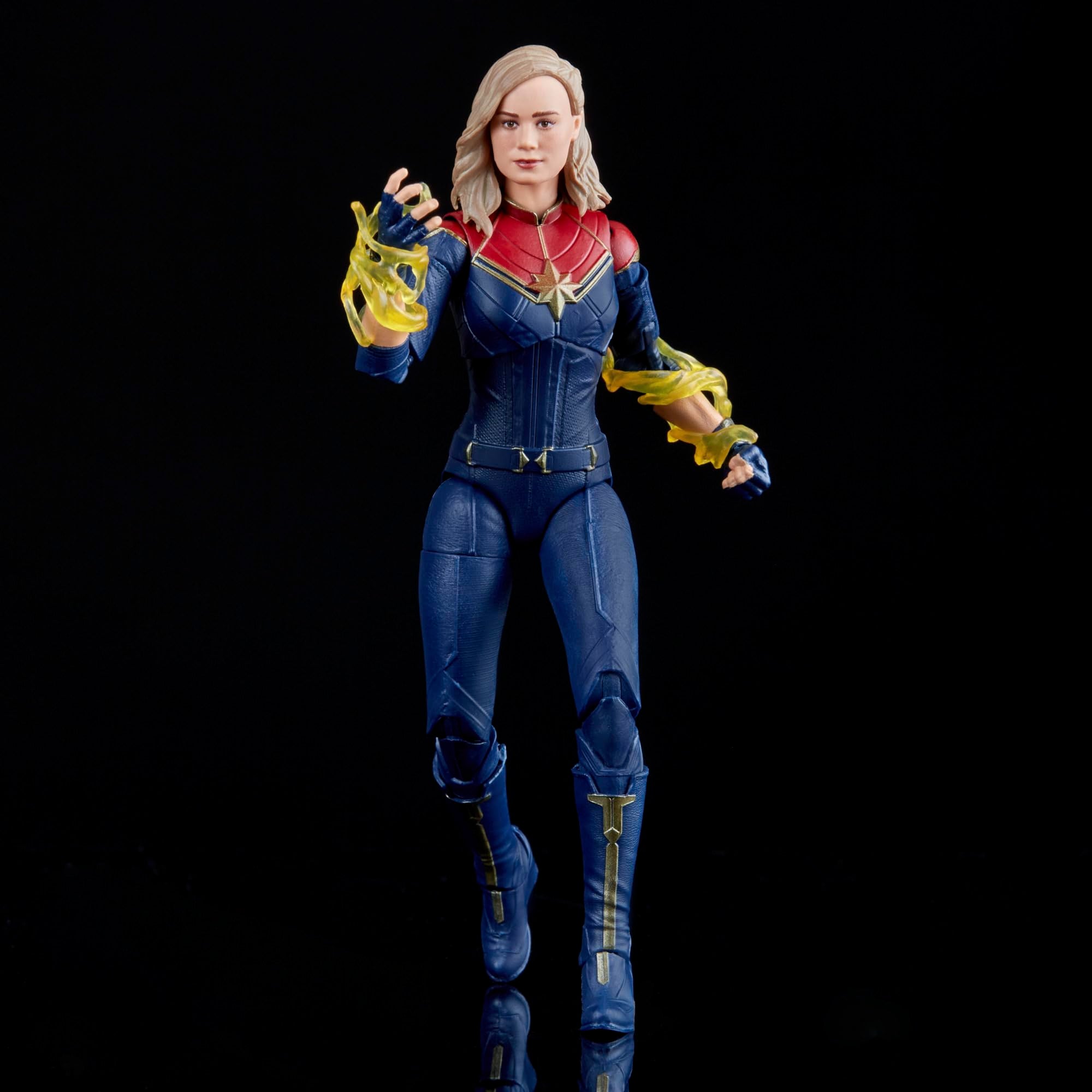 Marvel Captain Marvel articulation points enable dynamic poses and lifelike stance