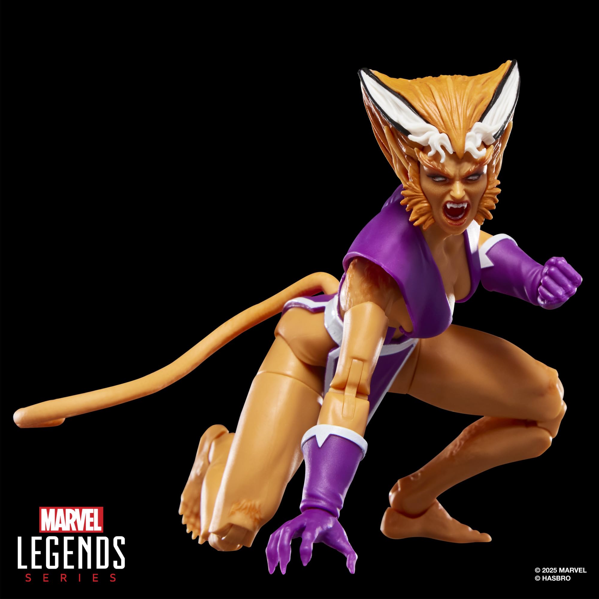 MARVEL CLASSIC Feral dynamic pose on shelf demonstrates display versatility