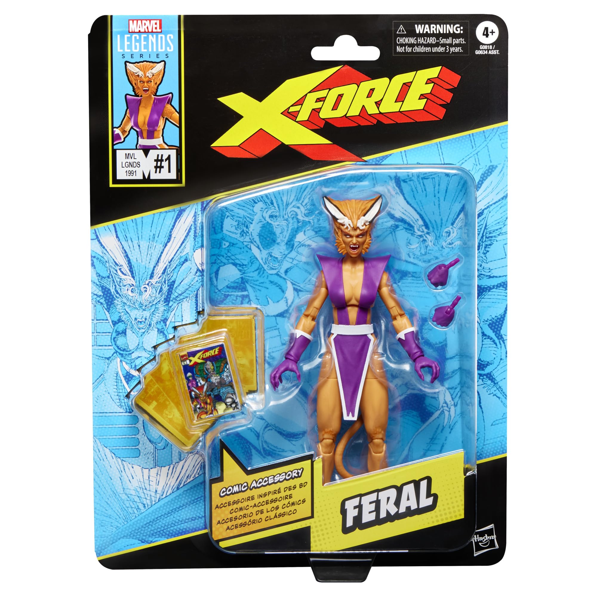 MARVEL CLASSIC Feral figure front view for dynamic shelf display