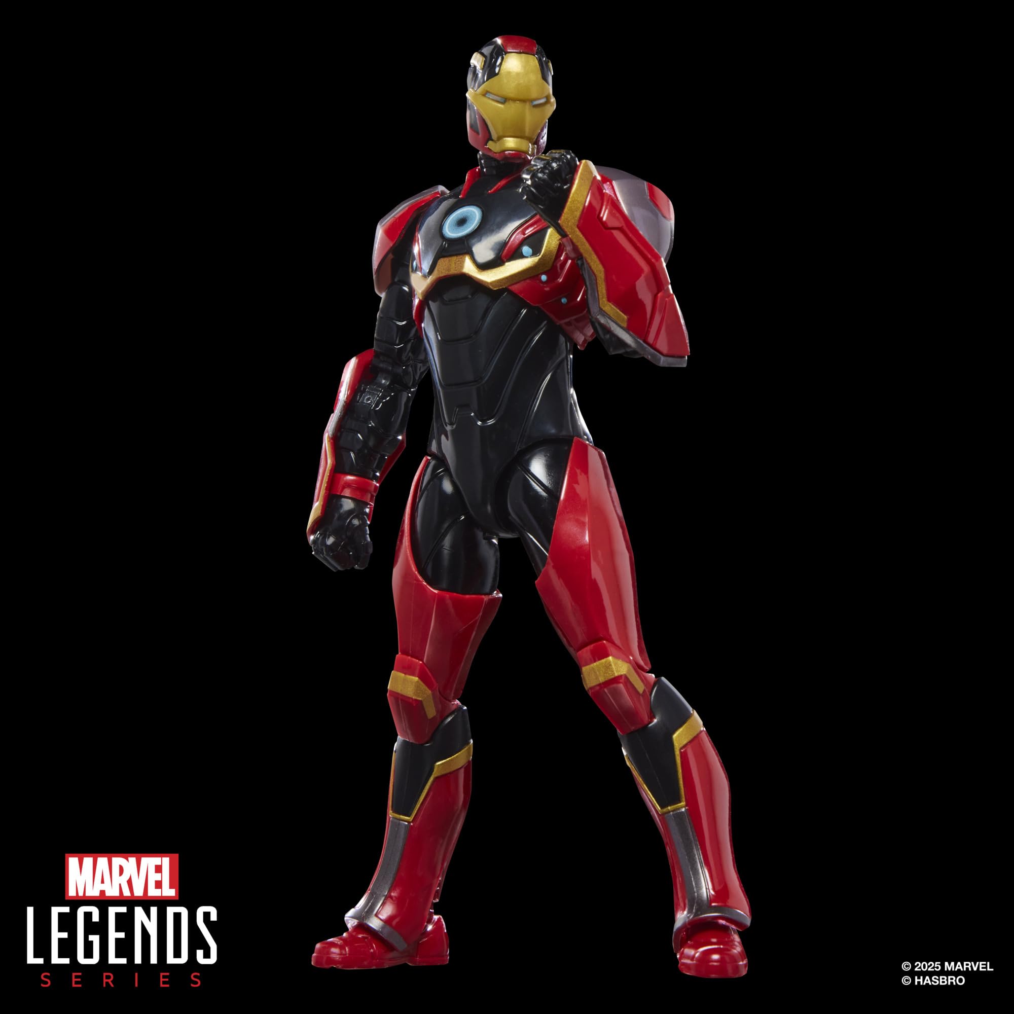 MARVEL CLASSIC Iron Man MK72 display shelf-ready presentation on a stand.