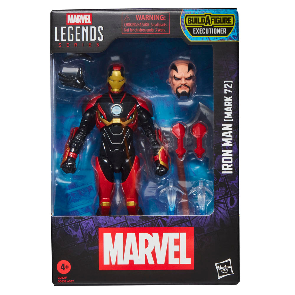 MARVEL CLASSIC Iron Man MK72 front view for striking armor display.