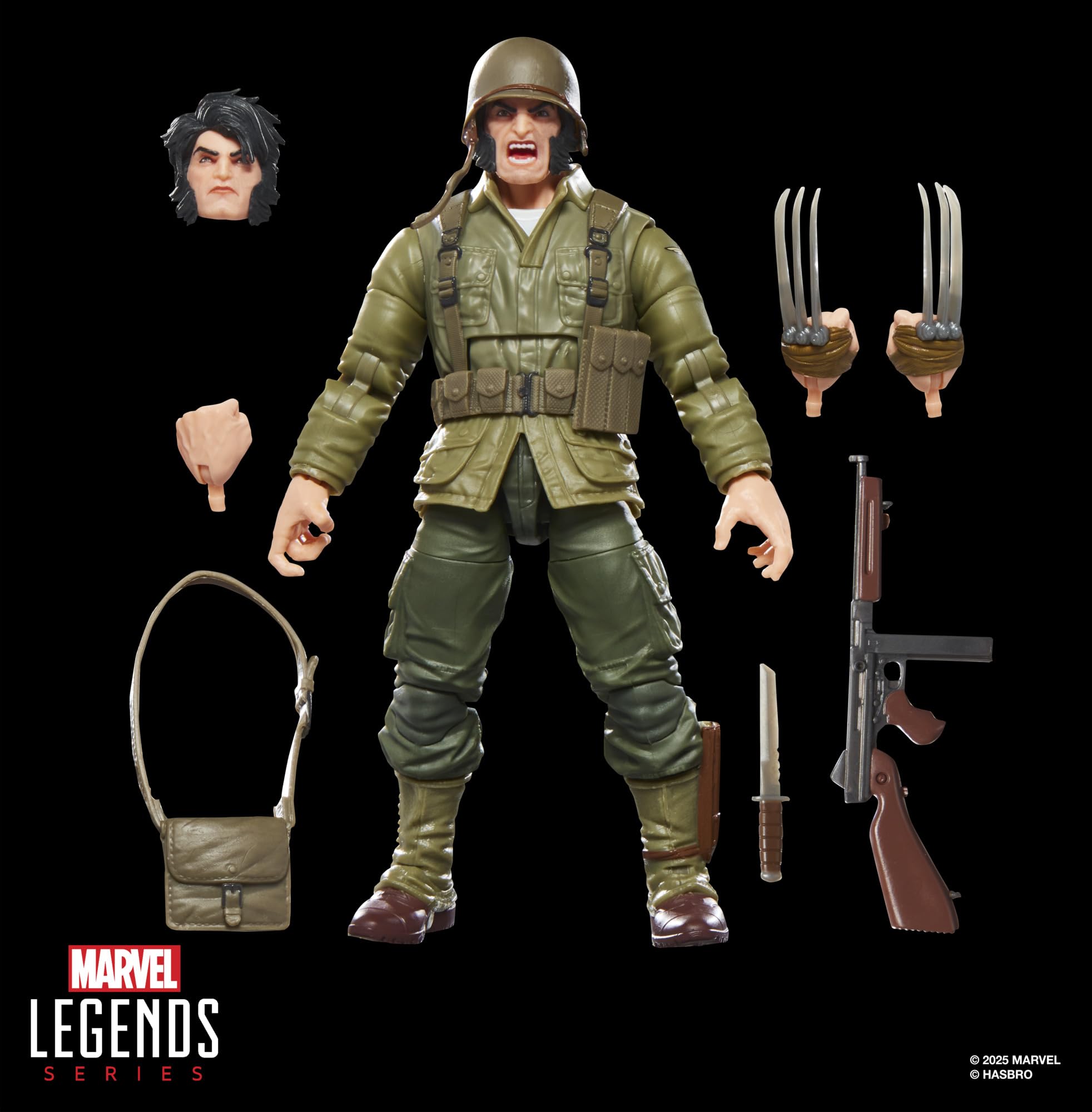 Marvel Classic Wolverine WWII Logan articulation pose showcases 20+ points of articulation.