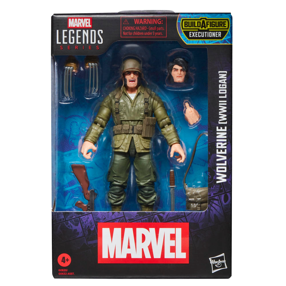 Marvel Classic Wolverine WWII Logan figure front view for display and posing.