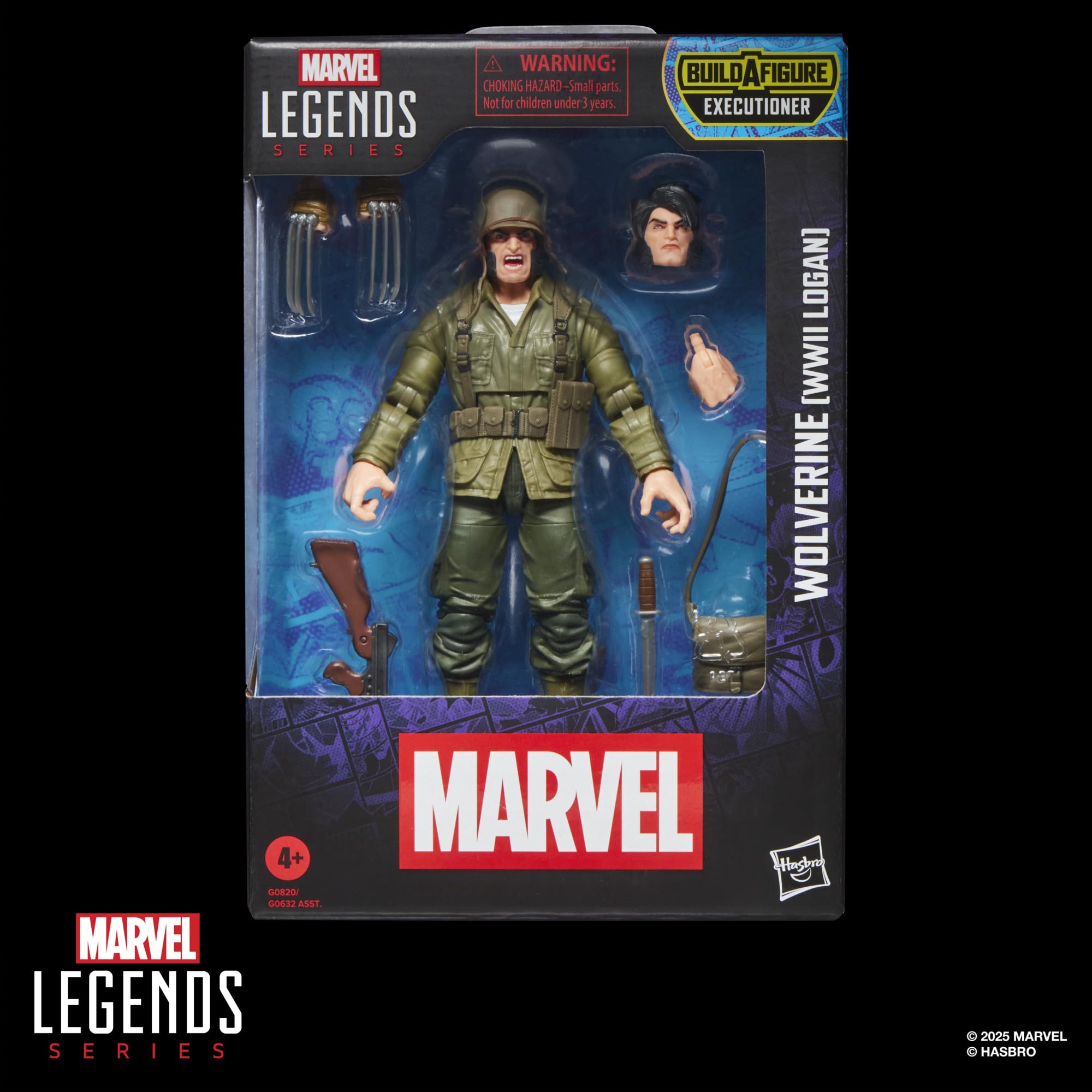 Marvel Classic Wolverine WWII Logan window box packaging for easy display.