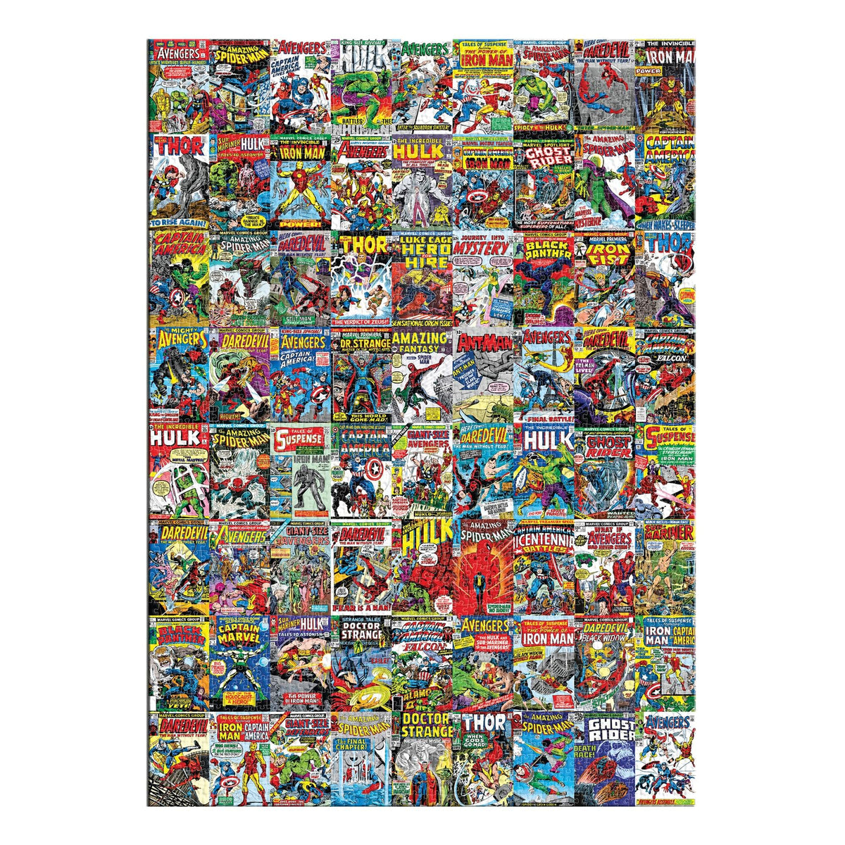 Marvel Comics 3000-piece puzzle front view for immersive family entertainment and wall art.