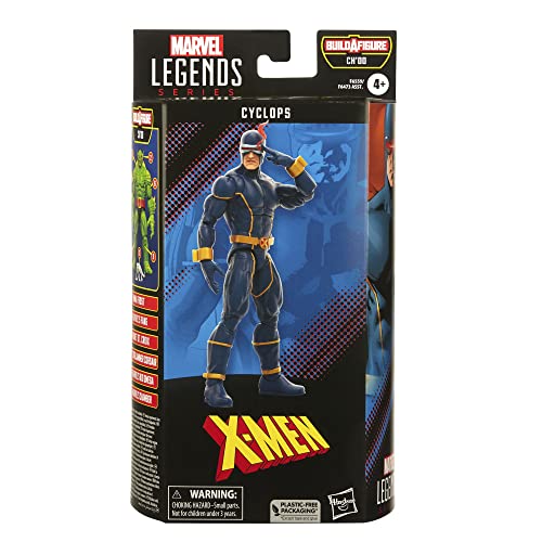Marvel Cyclops figure action pose highlights dynamic combat-ready display.
