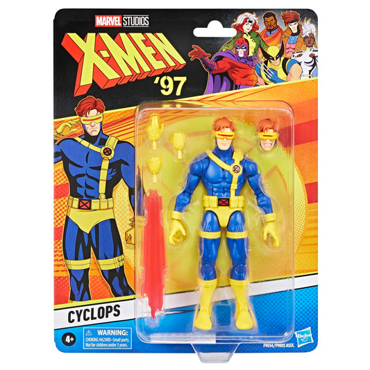 Marvel Cyclops X‑Men ’97 figure, articulation-rich pose options for dynamic dioramas.