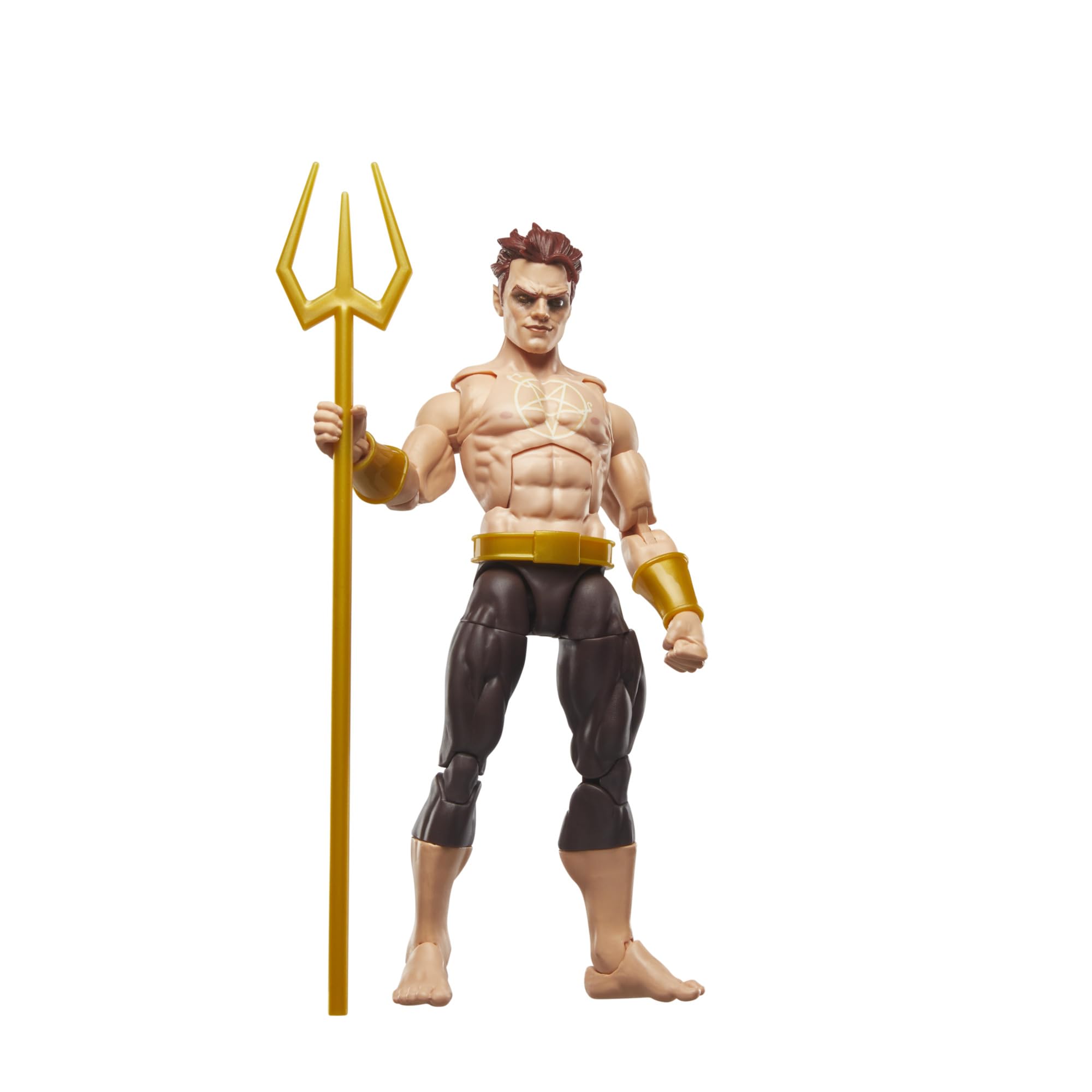 Marvel Daimon Hellstrom figure accessory trident included for action poses.