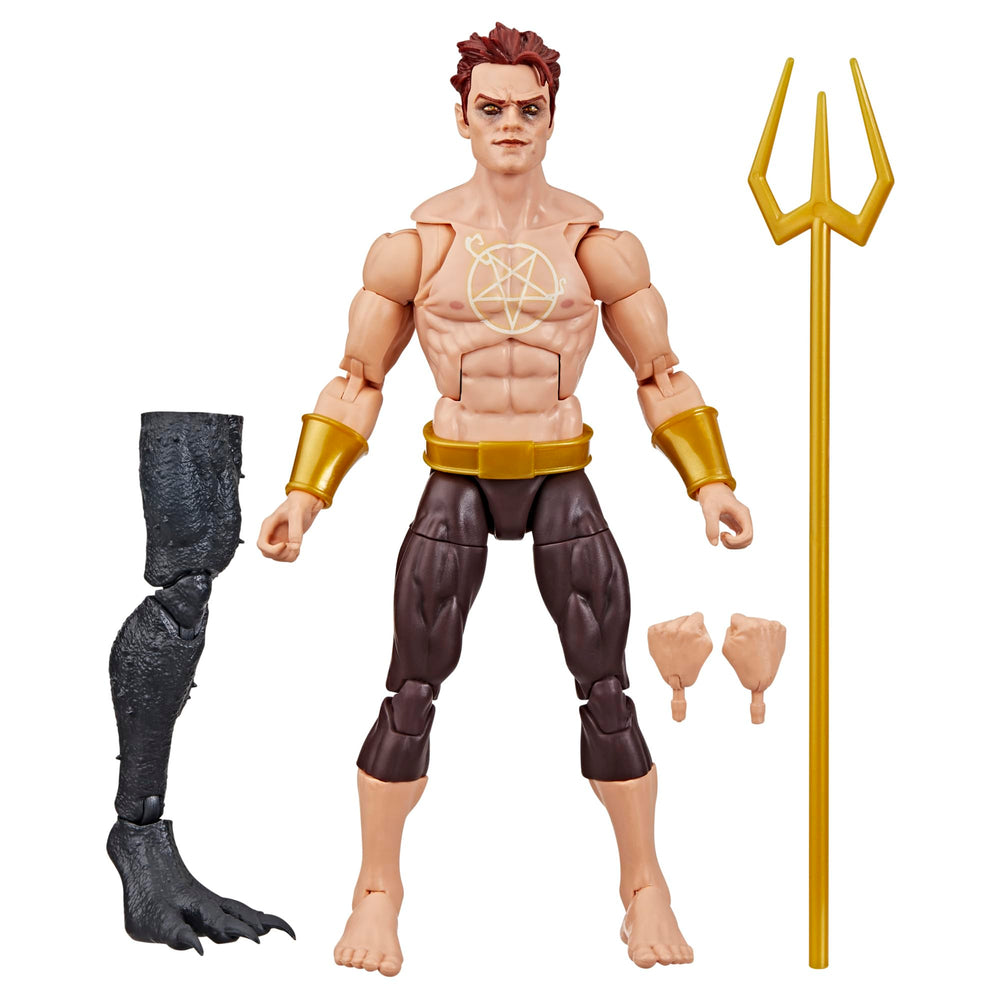 Marvel Daimon Hellstrom figure front view for dynamic shelf display.
