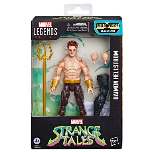 Marvel Daimon Hellstrom figure head detail with sculpted mystic features.