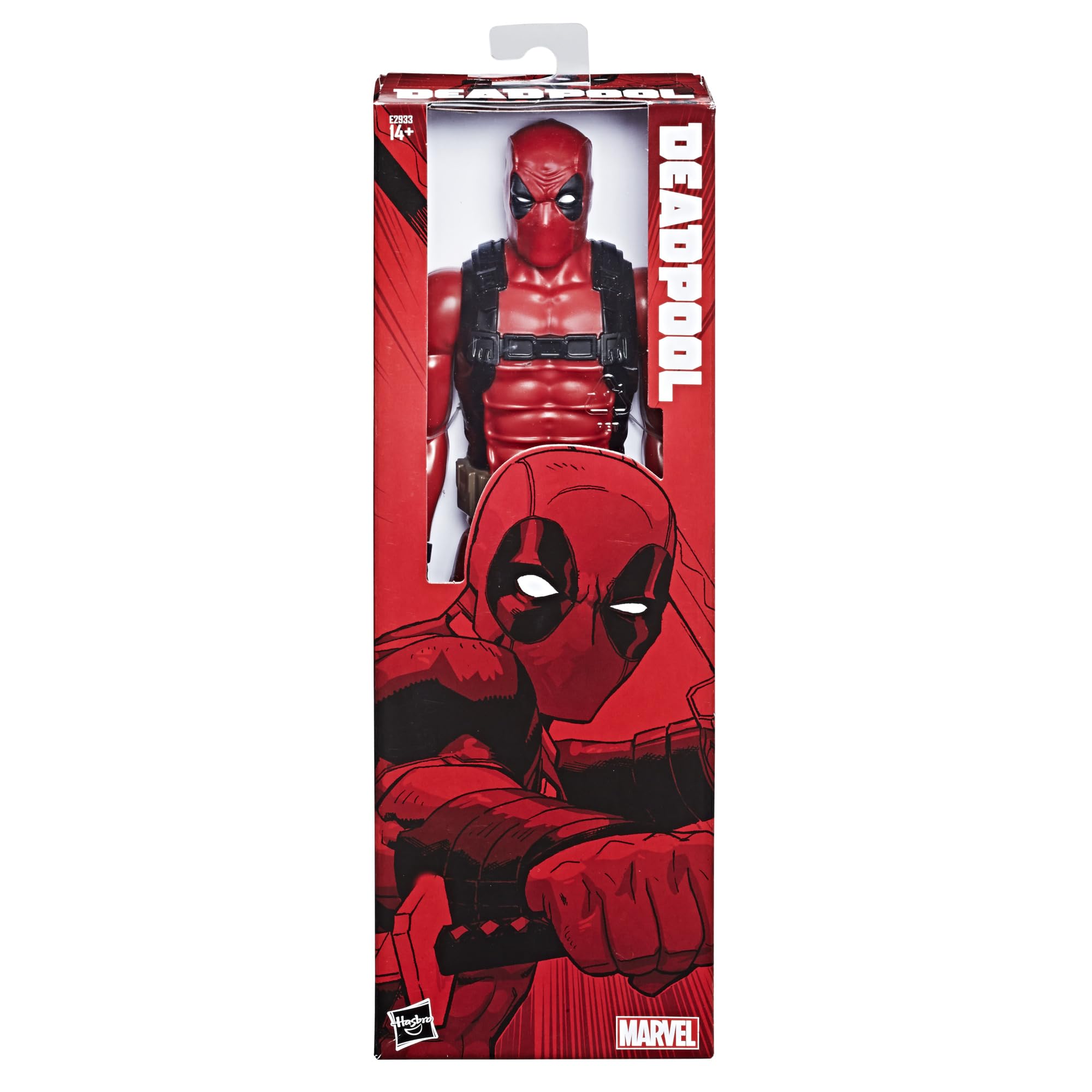 Marvel Deadpool figure in branded open-window box ready for display and gifting