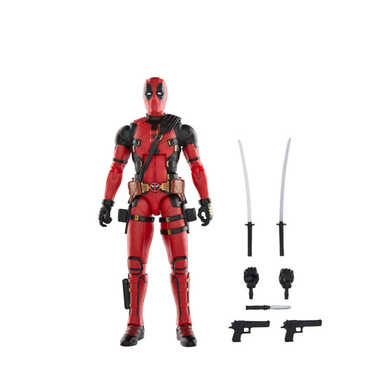 Marvel Deadpool Wolverine 6-inch figure front view for dynamic display and posing
