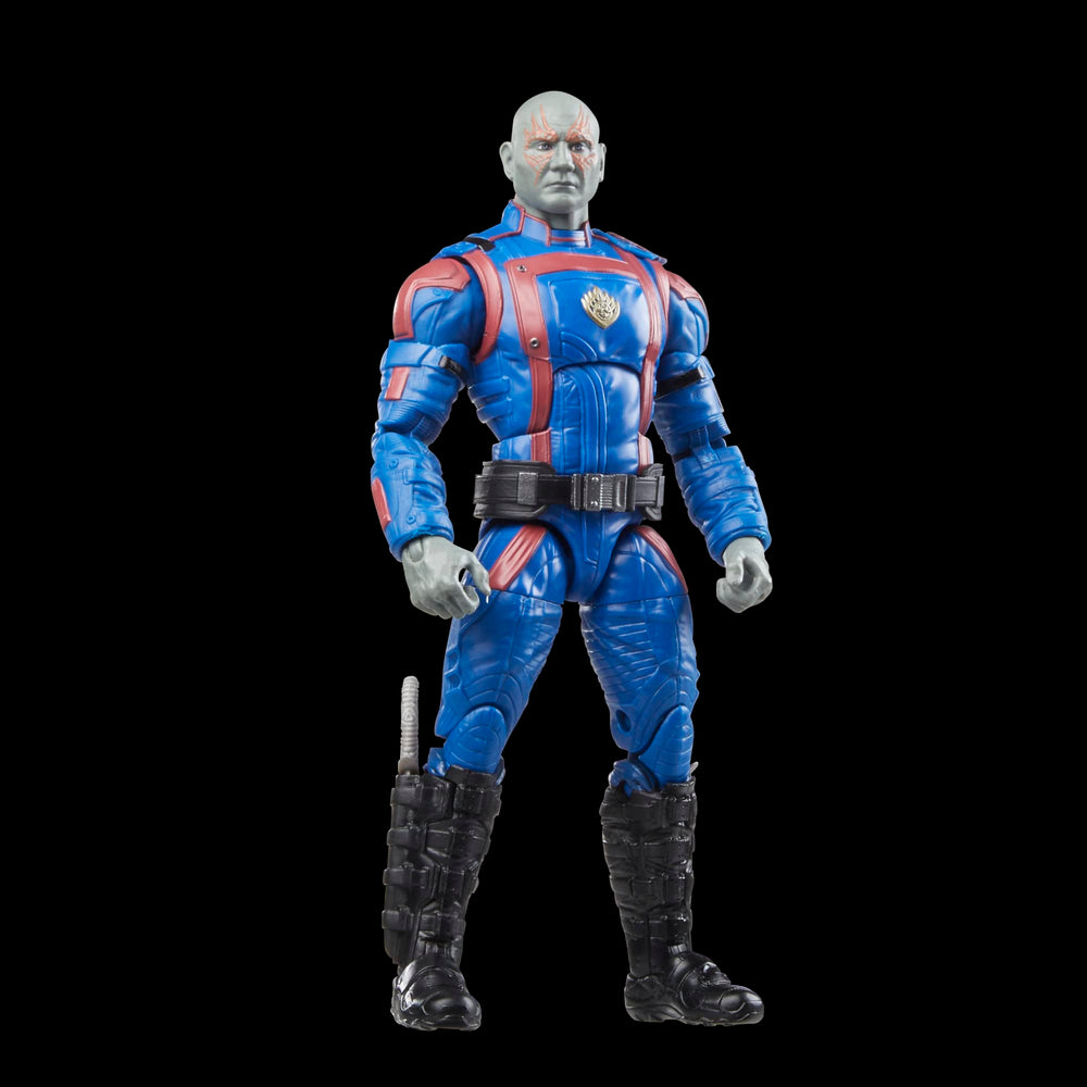 Drax figure displayed on a shelf ready for collection showcase