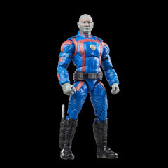 Drax figure displayed on a shelf ready for collection showcase