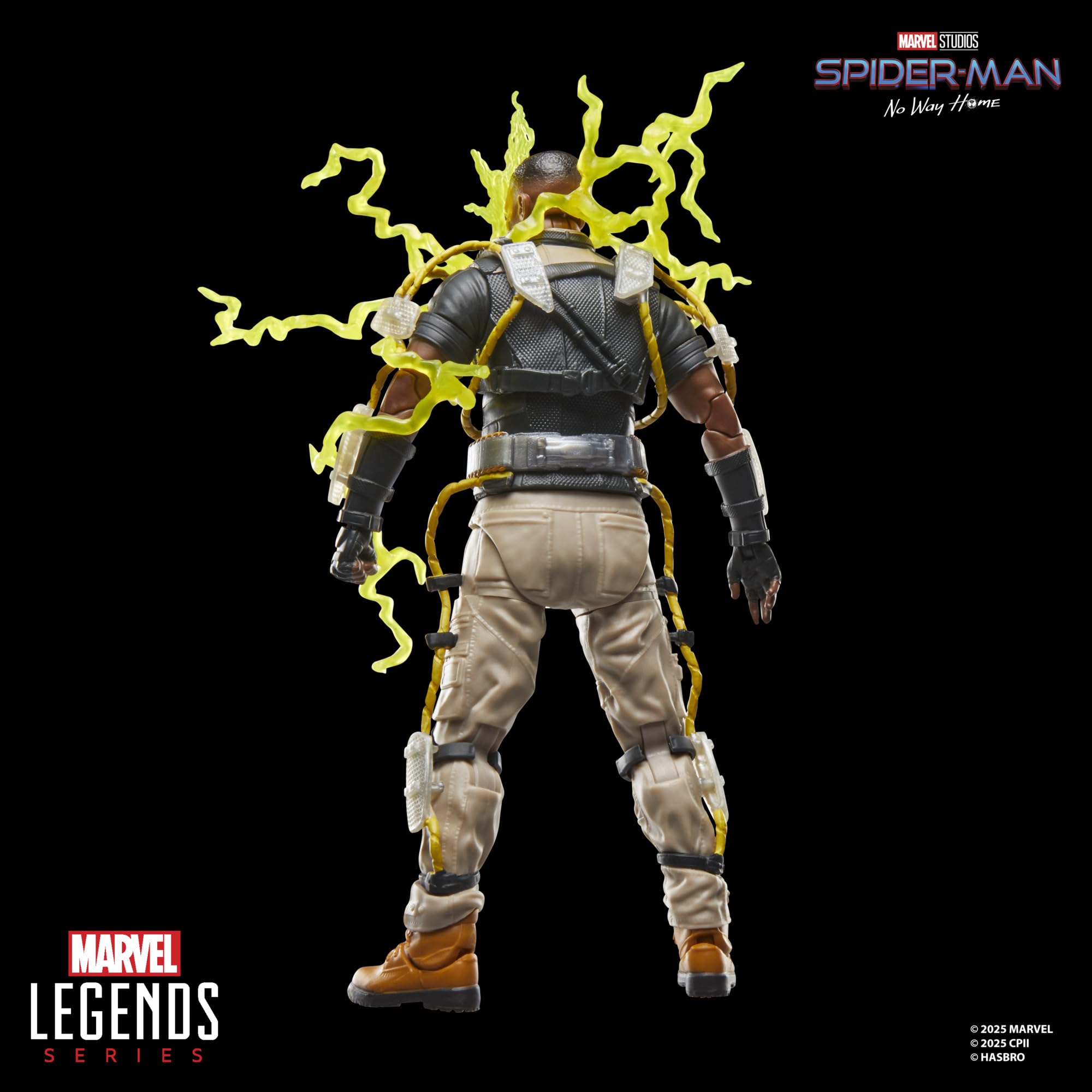 Marvel's Electro figure with fully poseable head, arms, and legs.