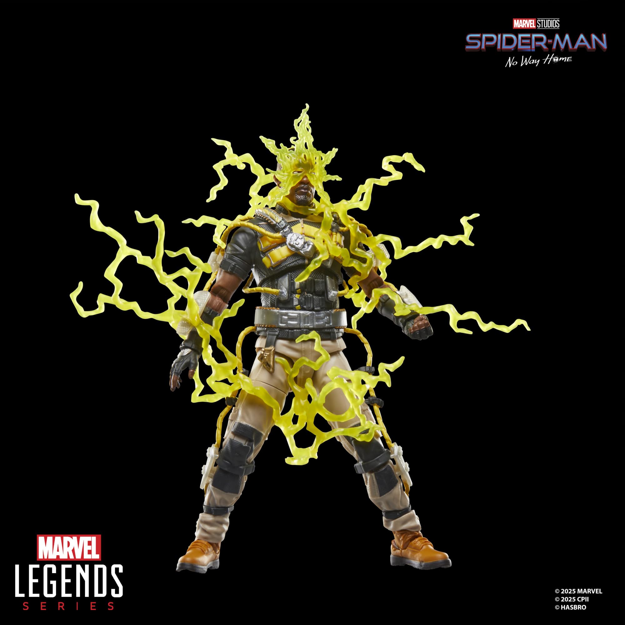 Marvel Electro figure with deluxe deco for collector-worthy display.