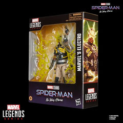 Marvel Legends Electro figure ready for shelf display.