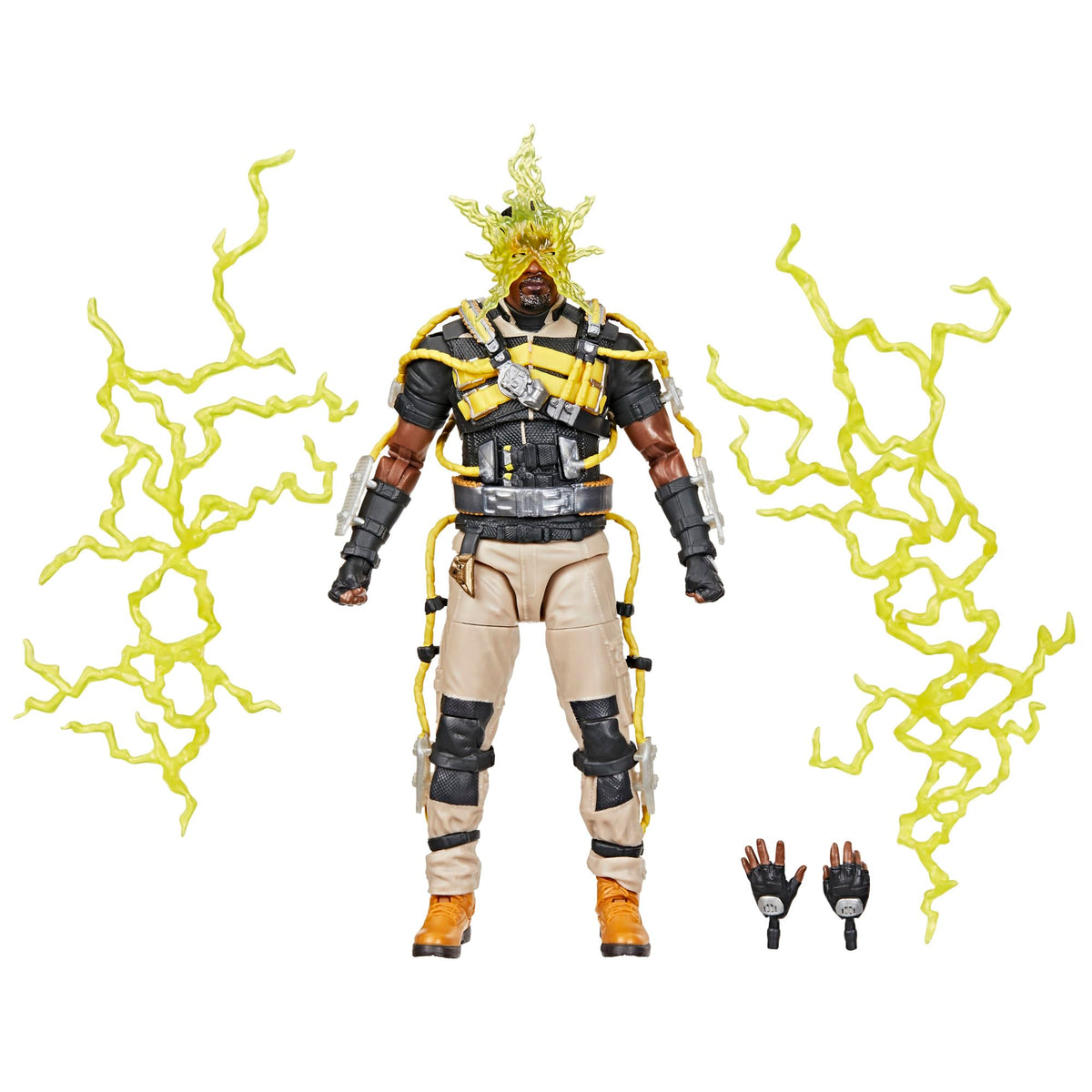 Marvel's Electro figure with headpiece for dynamic display and pose-ready action.