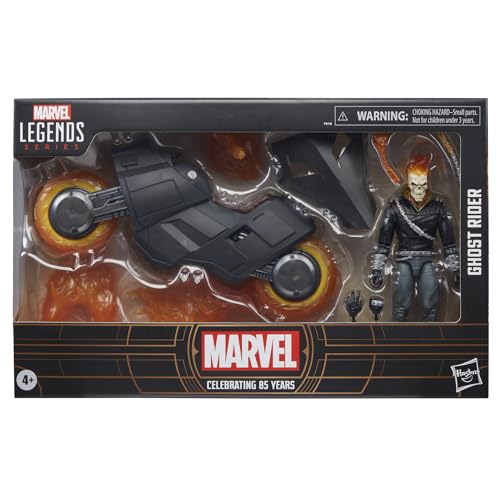 Marvel Ghost Rider Hell Cycle vehicle with translucent fire effects for dynamic display
