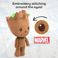 Groot plush pillow for car rides, naps, and bedtime snuggling.
