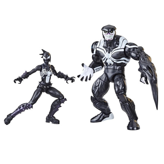 Marvel Hasbro Venom Space Knight Mania figure on display shelf boosts collection appeal.