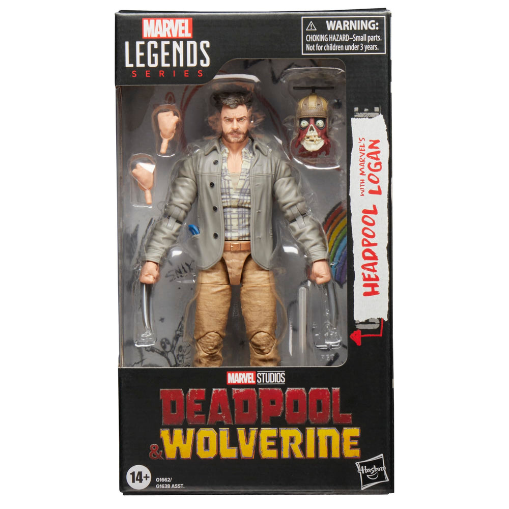 Marvel Headpool Logan Wolverine 6-inch figure with alternate hands for dynamic poses.