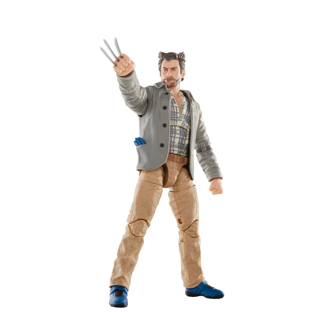 Marvel Headpool Logan Wolverine 6-inch figure on a display shelf setup.