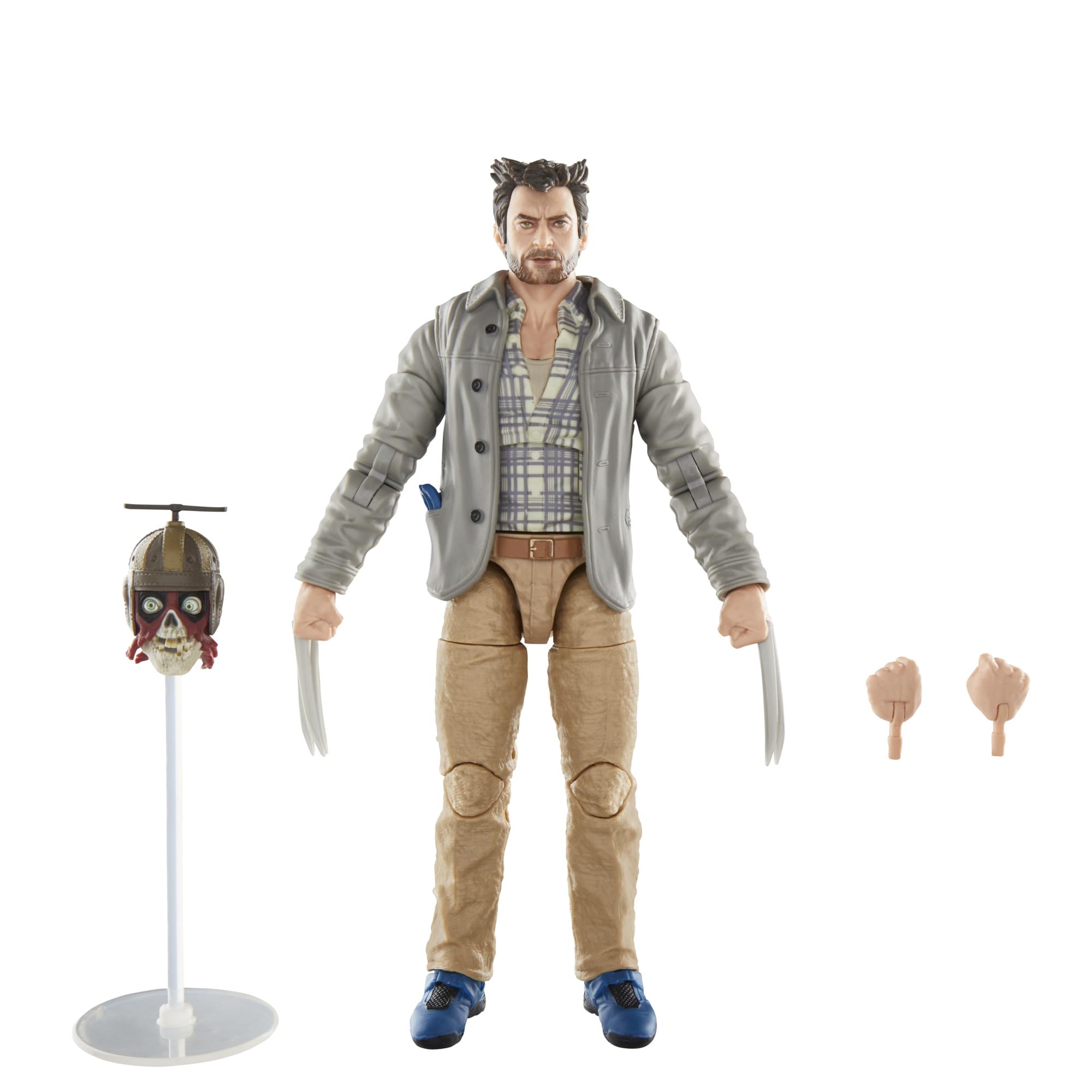 Marvel Headpool Logan Wolverine 6-inch figure front view for display collection.