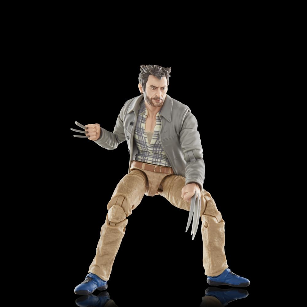 Marvel Headpool Logan Wolverine 6-inch figure side pose ideal for shelf display.