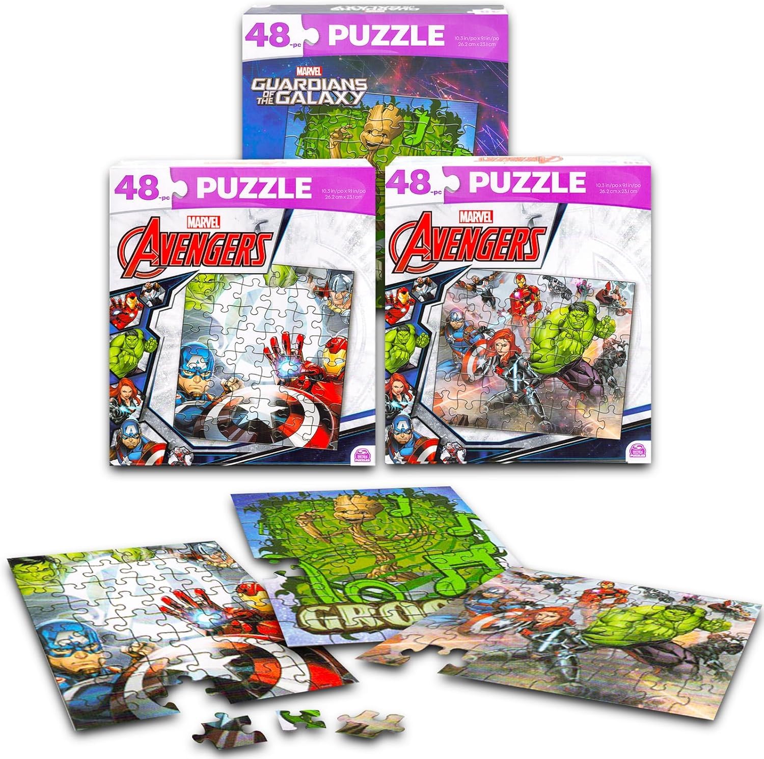 Marvel Heroes Premier Puzzles Set: Spider-Man puzzle for family puzzle time