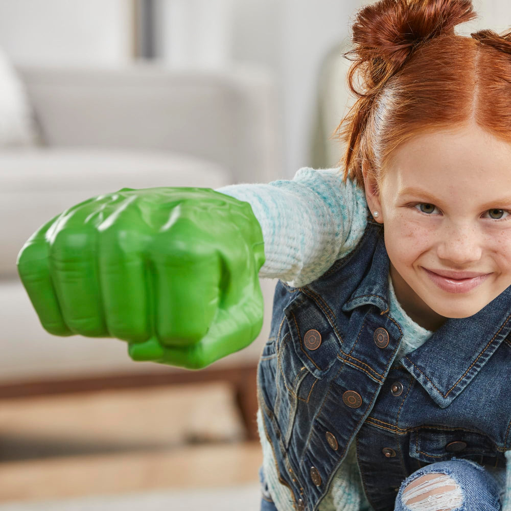 Detailed Hulk design highlights Hulk's big green fists.