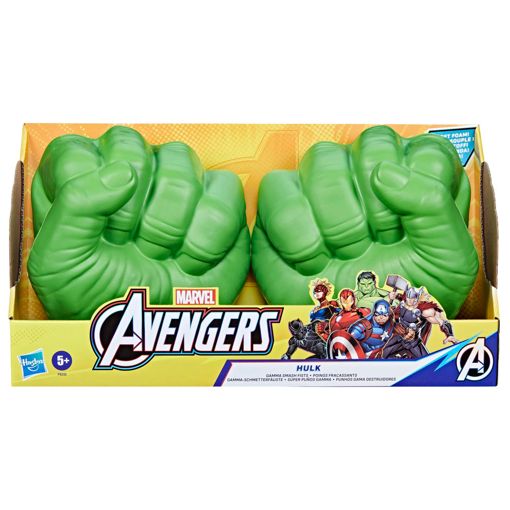 Marvel Hulk Gamma Smash Fists side view show rugged Hulk look.