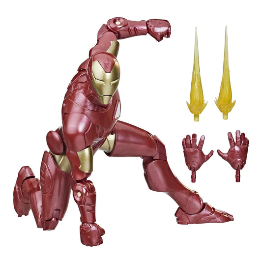 Marvel Iron Man Extremis figure showing articulation for dynamic posing