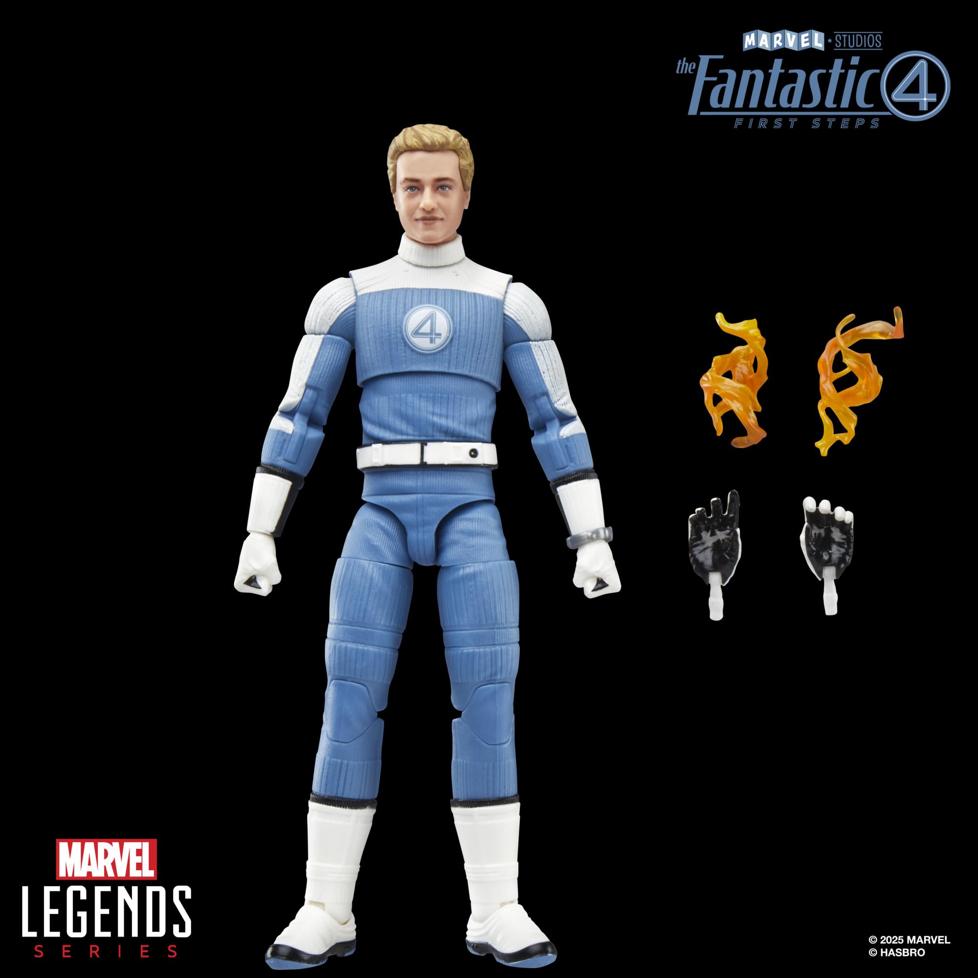 Marvel Johnny Storm supports dynamic poses for action scenes and photography.