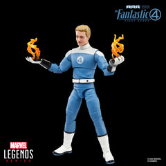 Marvel Johnny Storm four-accessory set supports versatile display.