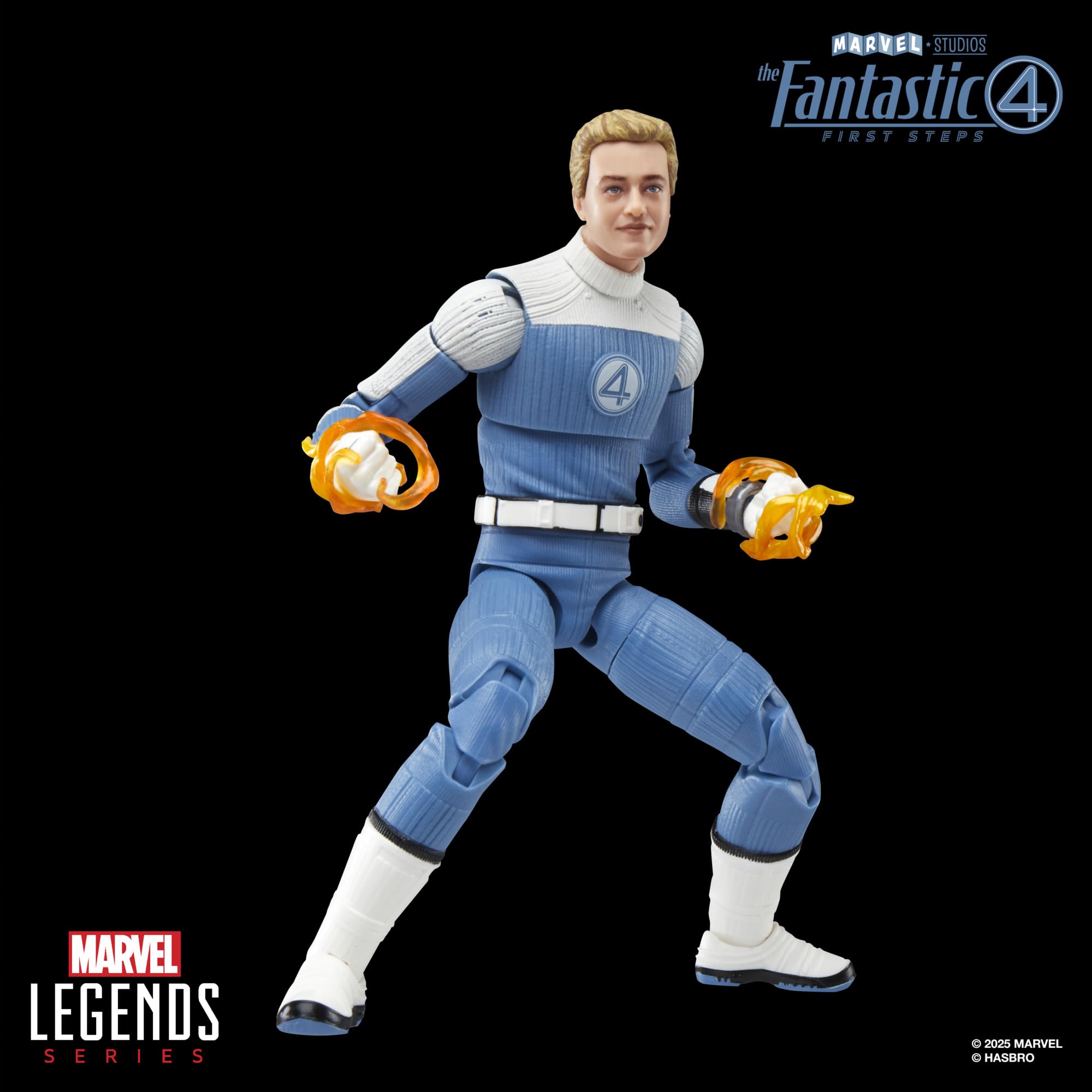 Marvel Johnny Storm movie-inspired deco complements the Fantastic Four collection.