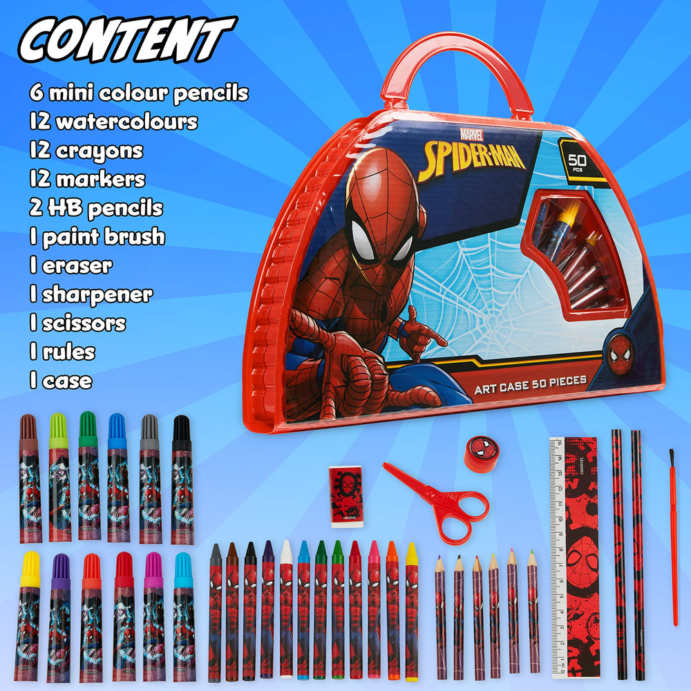Marvel Kids Art Set gift-ready packaging perfect for a Marvel fan.